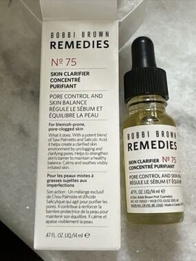 BOBBI BROWN REMEDIES SKIN CLARIFIER CONCENTRE No.75. Size 0.470z/14ml. New.